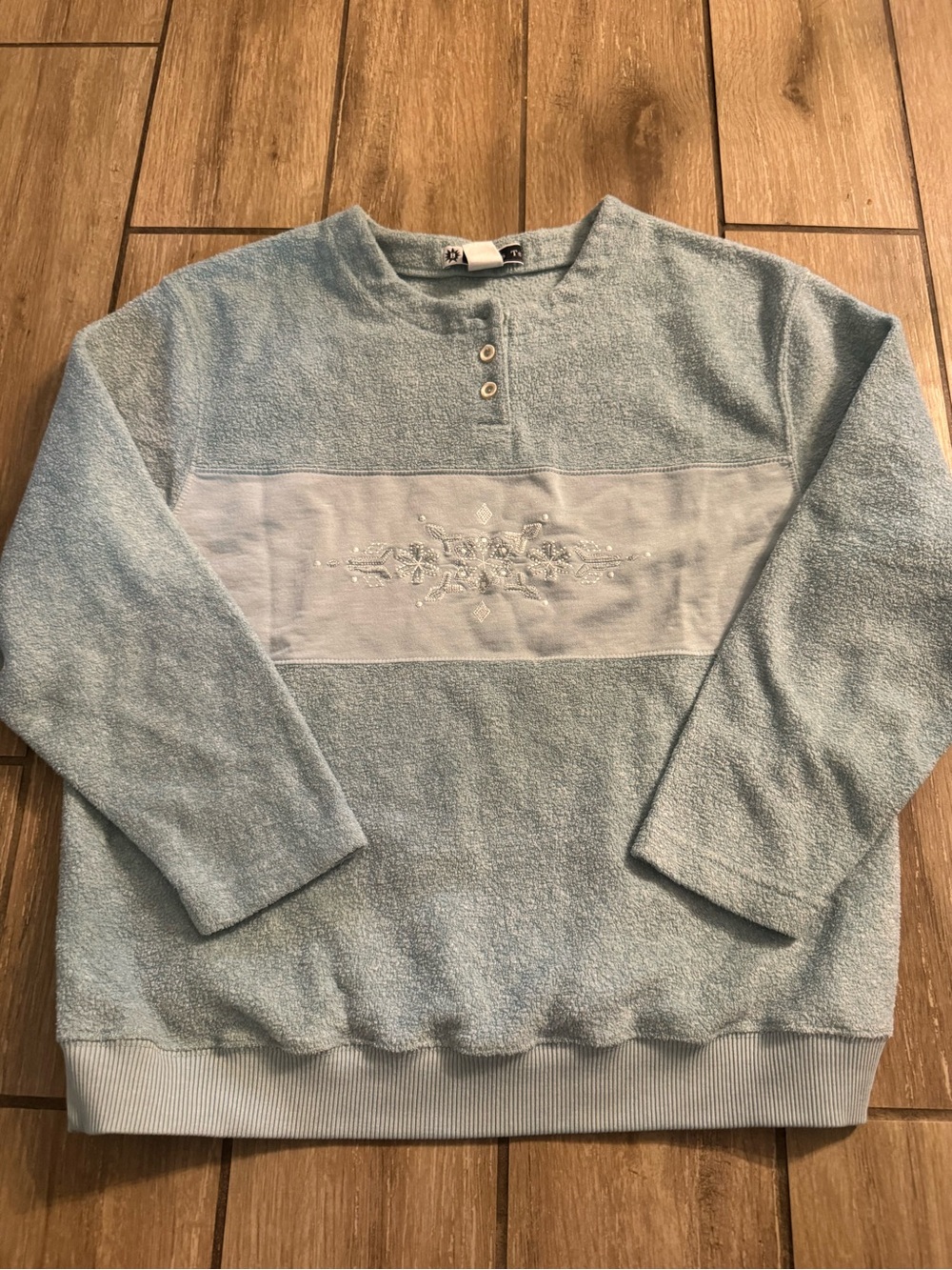 Women’s Vintage Winter Light Blue Sweater